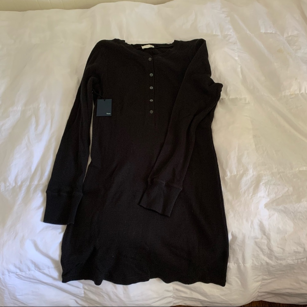 Wilfred black thermal Ava dress